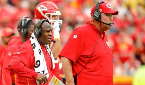 Rumors are flying around Super Bowl week that Eric Bieniemy is going to take over for Andy Reid when he retires.