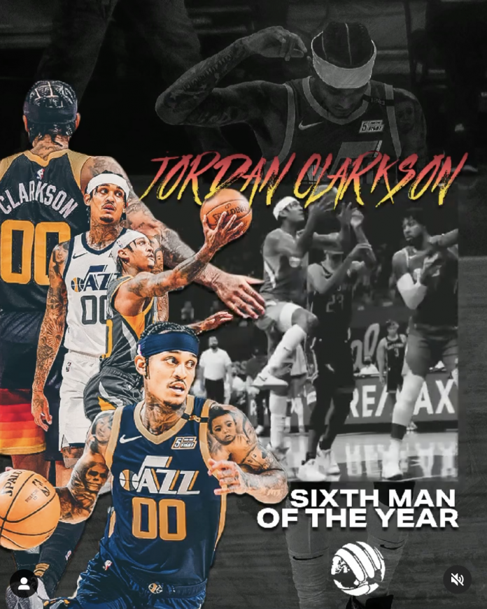 jordan clarkson 6th man of the year shirt