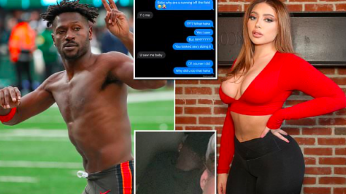 When We Had Sex, He Wanted To Film It | Antonio Brown Allegedly Slept  With Influencer Blonde Louise The Day Before Jets Game