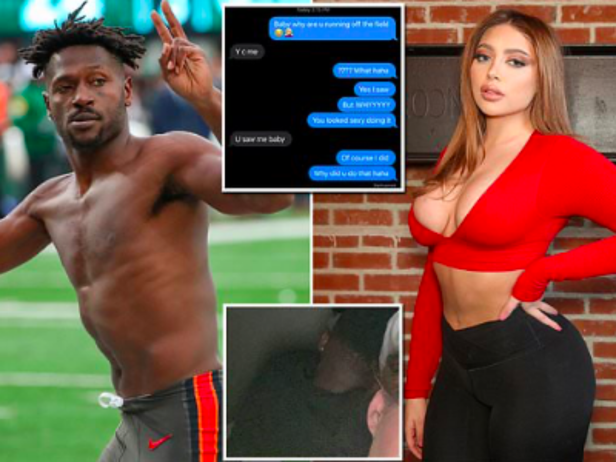 When We Had Sex, He Wanted To Film It | Antonio Brown Allegedly Slept With  Influencer Blonde Louise The Day Before Jets Game