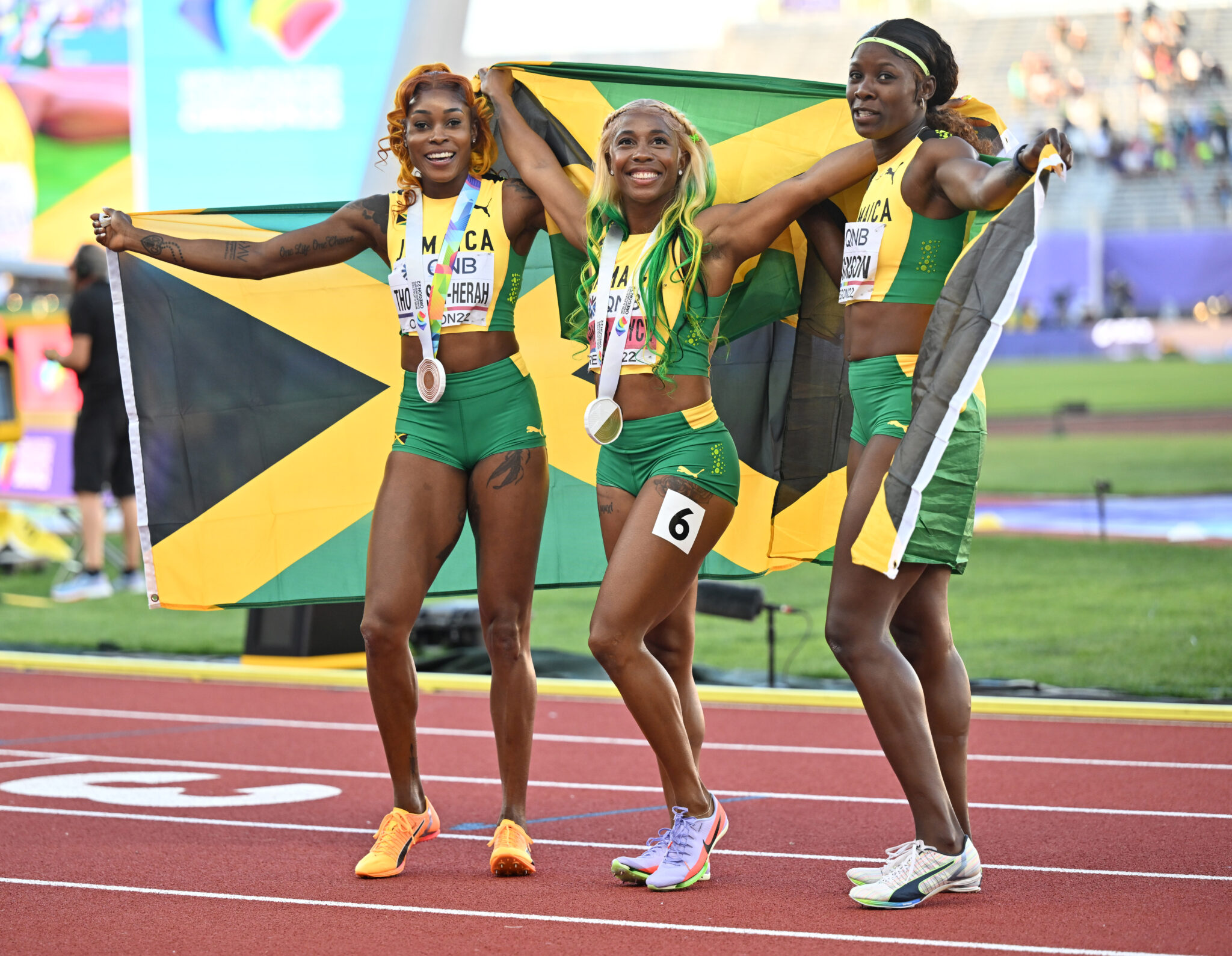 Shelly Ann Fraser Pryce Leads World Championships Clean Sweep Of 100 Meters By Jamaican Women 7289