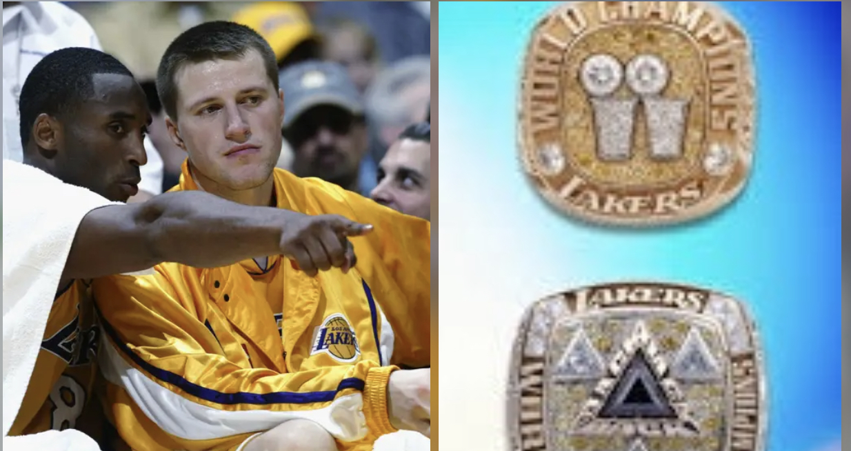 Slava Medvedenko sold Lakers championship rings for money for Ukrainian war relief efforts.