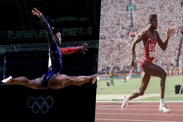 Simone Biles and Carl Lewis are two iconic Black Olympians.