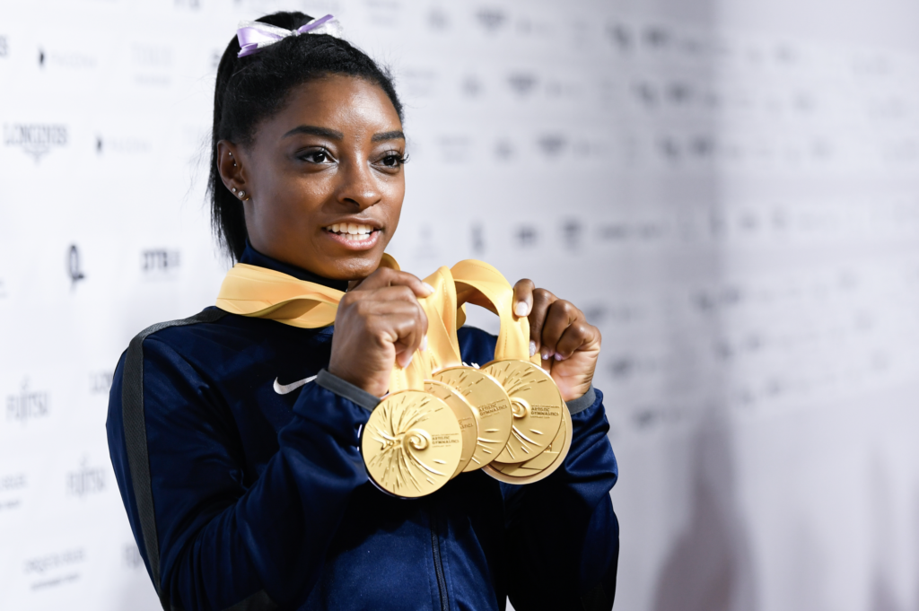 Simone Biles Is Back Like Jordan With The 45 The Gymnastics GOAT Will