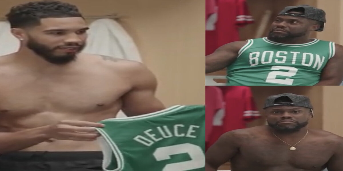Celtics star Jayson Tatum trolls Kevin Hart big time by giving him