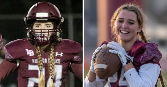 Bella Rasmussen is first girl to land endorsement deal for playing HS. Football