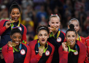 US Olympic Gymnastic legends Simone Biles and Gabby Douglas are trying to become oldest Olympic gymnasts in 70 years in Paris 2024.