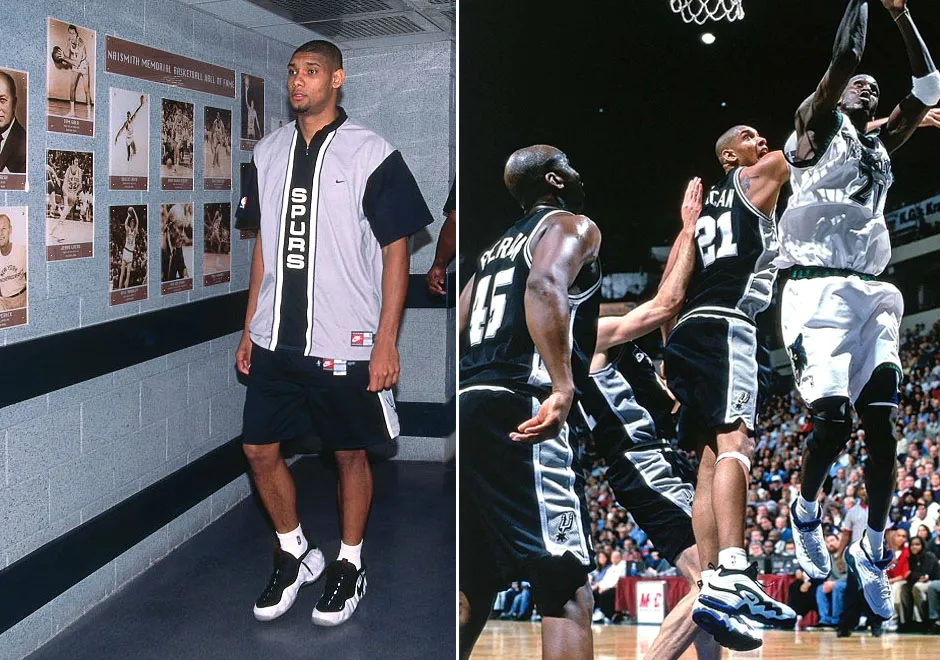 Earlin his career, Tim Duncan had a brief relationship with Nike (Getty Images)