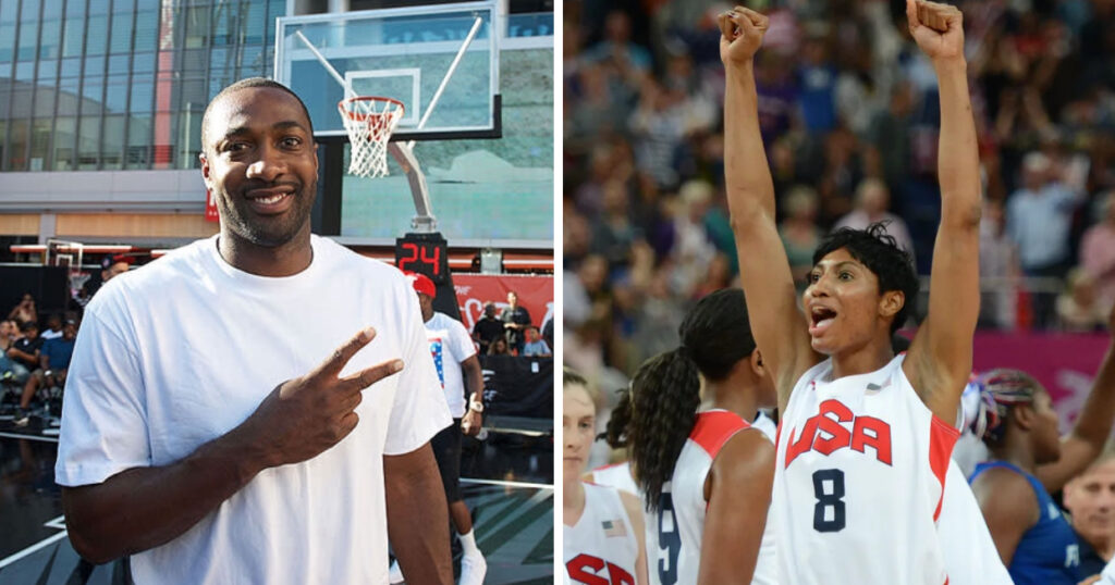 Gilbert Arenas got former WNBA player Angel McCoughtry caught in the crossfires of one of his wild WNBA takes about enforcers in basketball. She wasn't having it.