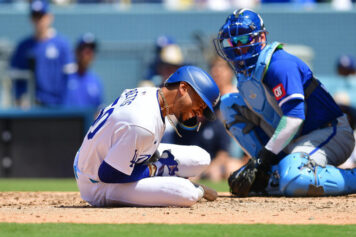 LA Dodgers Superstar Mookie Betts will be out 6 to 8 weeks with a fractured hand after getting hit by a pitch.