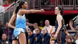 Cailtin Clark and Angel Reese met for a second time as WNBA players. Clark's Indiana Fever team won a close game that saw Reese get a flagrant tech for hitting Clark in the head.