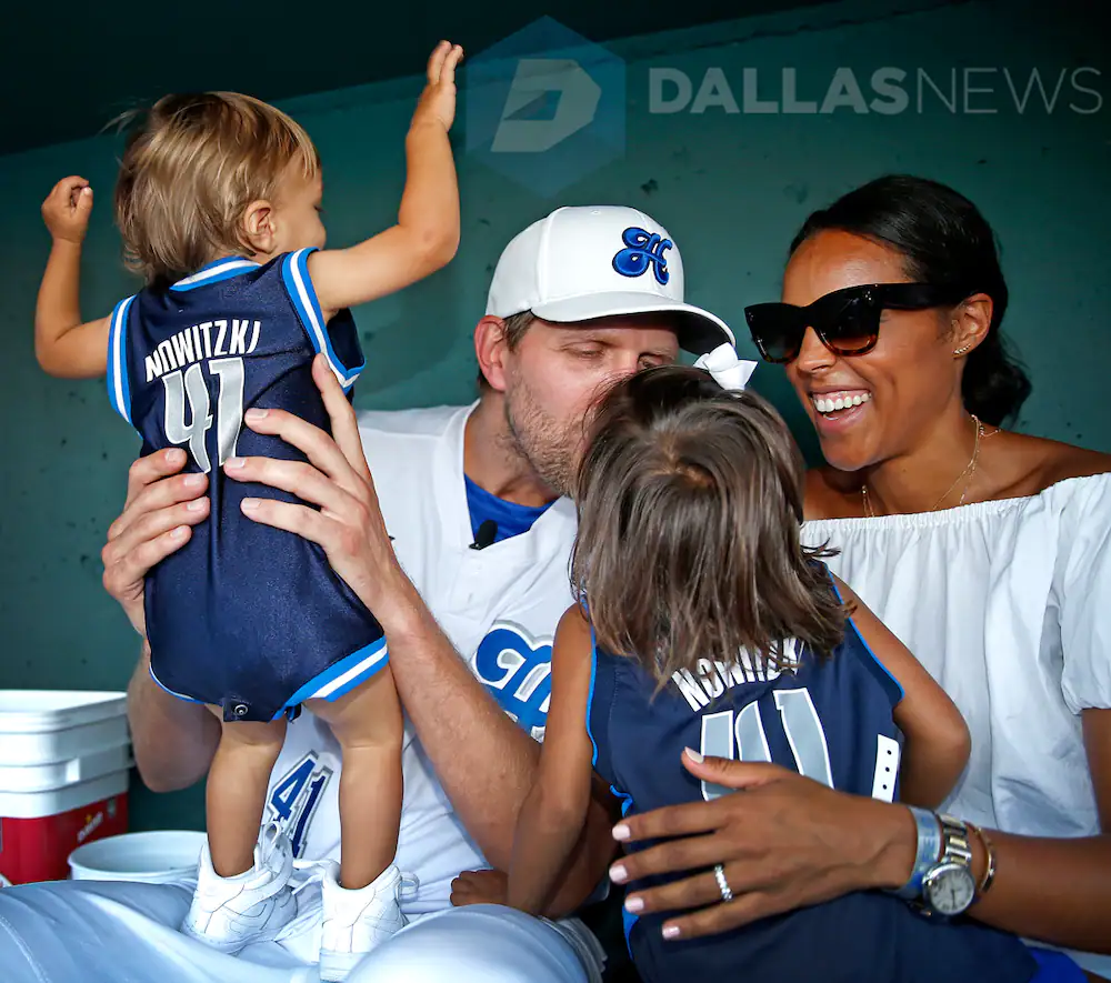 Dirk Nowitzki and his wife Jessica have three kids. 