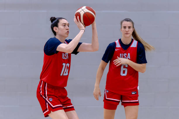 NY Liberty stars Breanna Stewart and Sabrina Ionescu are leading Team USA to Olympic Gold. 