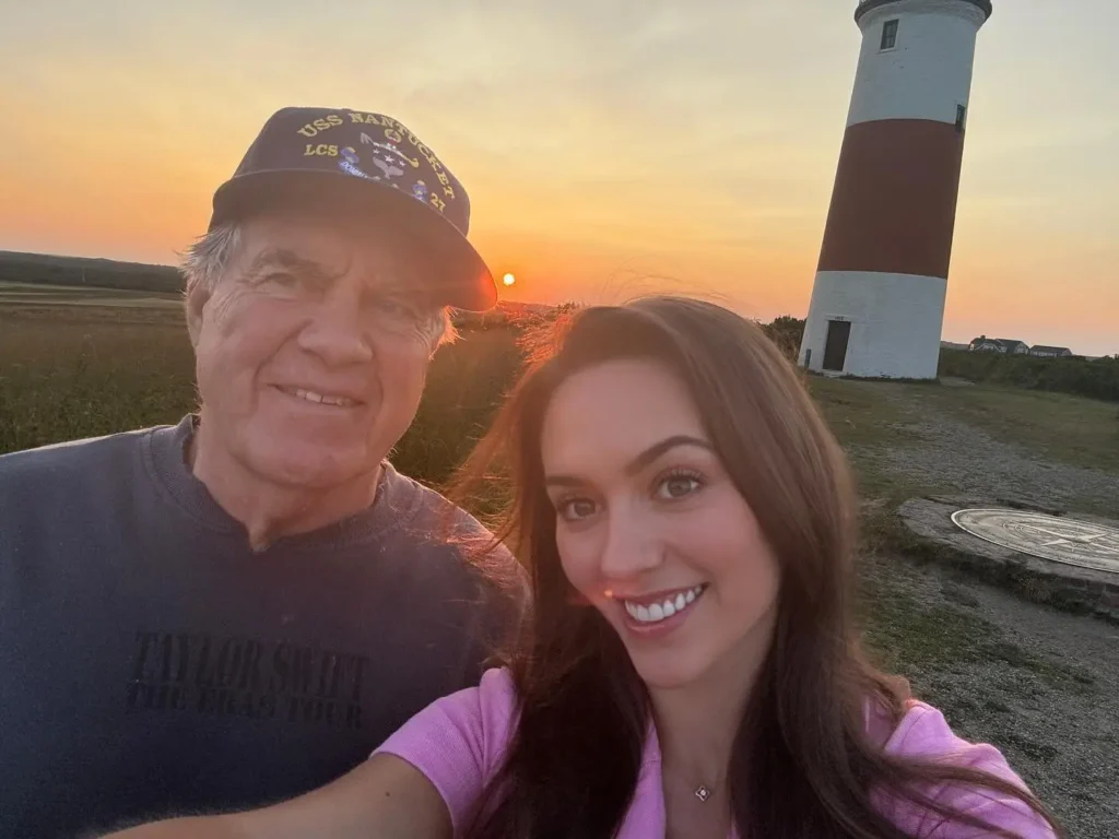 Former New England Patriots head coach Bill Belichick with his 23-year-old former cheerleader girlfriend Jordon Hudson.
(Photo: jordon_isabella/Instagram)