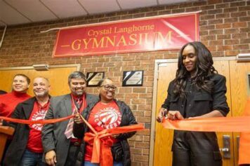 WNBA star Crystal Langhorne had her high school gym named after her in New Jersey